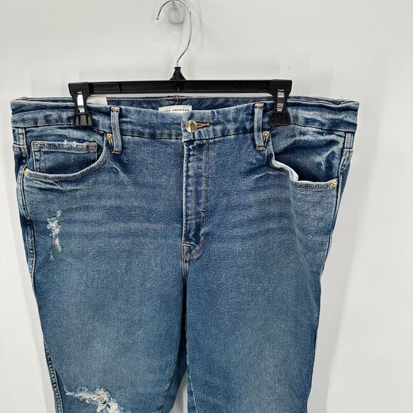 GOOD AMERICAN NWT Good Curve Straight in Blue312 // 16 - Picture 6 of 14
